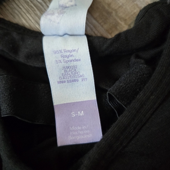 Black Women's Nursing Breastfeeding Tank Top - Picture 4 of 4